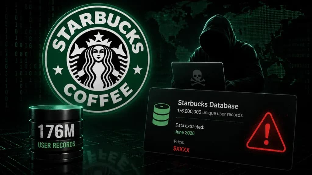 Nguy hiểm: Rò rỉ dữ liệu Starbucks 176 triệu tài khoản