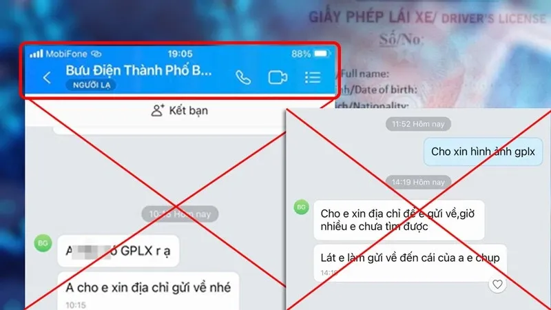 Cảnh báo thủ đoạn lừa đảo liên quan giấy phép lái xe