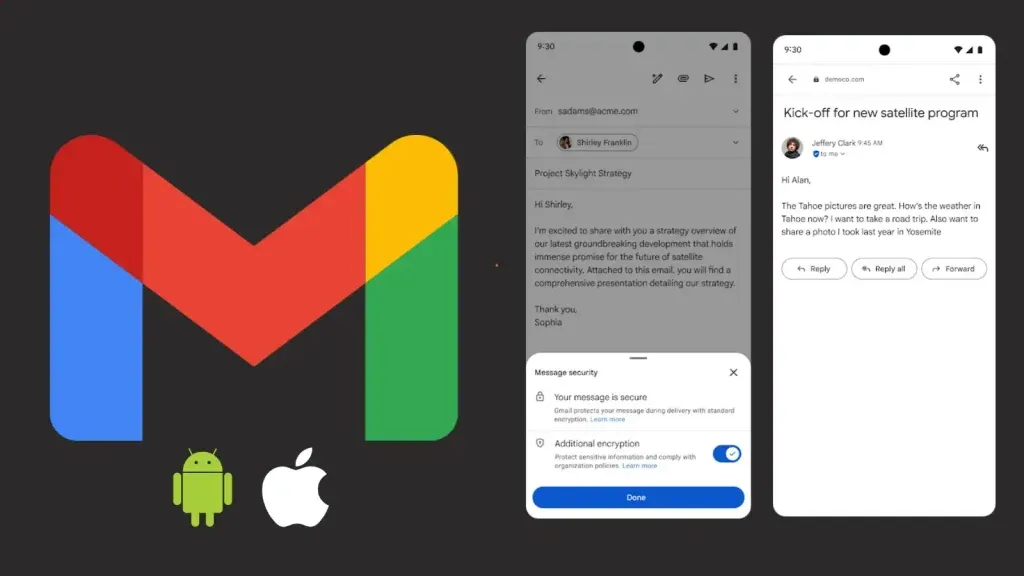 Mã hóa đầu cuối Gmail di động: Nâng cấp bảo mật vượt trội!